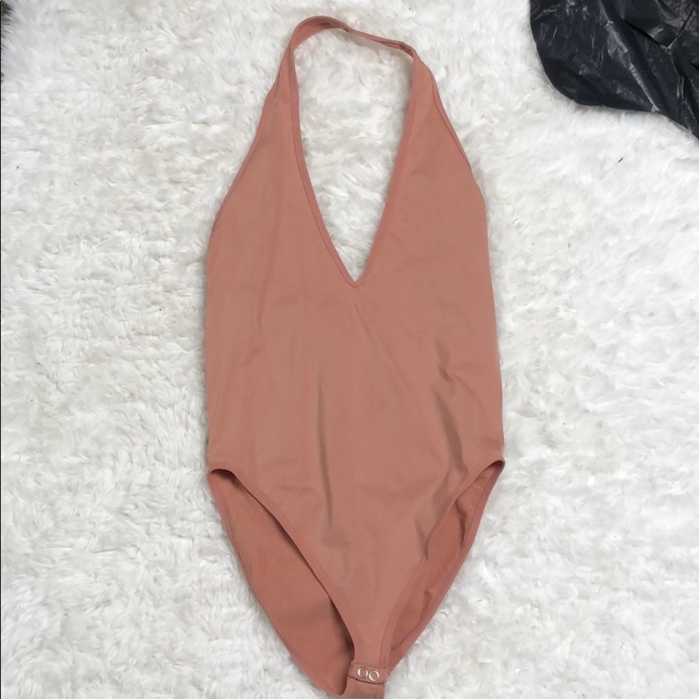 Forever 21 blush colored halter onesie